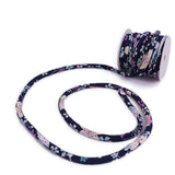 Chirimen Fabric Cord - 1/3in Sakura Festival Navy (Quantity) 1=1yard