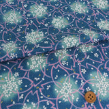 Petals on Petals - Blue (Length) 1=0.25yard