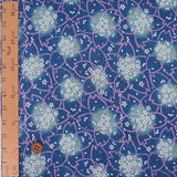Petals on Petals - Blue (Length) 1=0.25yard