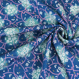 Petals on Petals - Blue (Length) 1=0.25yard