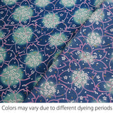 Petals on Petals - Blue (Length) 1=0.25yard