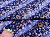 Dancing Cherry Blossoms - Navy (Length) 1=0.25yard