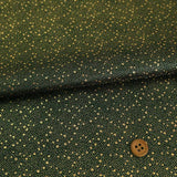 Nishijin-ori Brocade Gold Flecks - Black (Length) 1=0.25yard