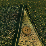 Nishijin-ori Brocade Gold Flecks - Black (Length) 1=0.25yard