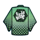 Demon Slayer Official Patch – Tanjiro Kamado Haori Design (Iron-On & Sticker Type)