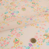 Shadowy Cherry Blossoms with Temari Balls on Ivory (Length) 1=0.25yard