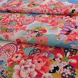 Flowers on Water - Light Blue (Length) 1=0.25yard