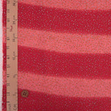 Gradation with Gold and Silver Speckles - Vermillion Red (Length) 1=0.25yard