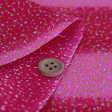 Gradation with Gold and Silver Speckles - Raspberry Pink (Length) 1=0.25yard