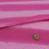 Gradation with Gold and Silver Speckles - Bright Pink (Length) 1=0.25yard