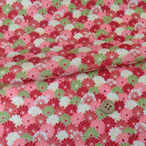 Chrysanthemum Carpet - Red (Length) 1=0.25yard