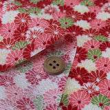 Chrysanthemum Carpet - Red (Length) 1=0.25yard