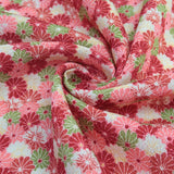 Chrysanthemum Carpet - Red (Length) 1=0.25yard