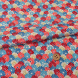 Chrysanthemum Carpet - Blue (Length) 1=0.25yard