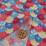 Chrysanthemum Carpet - Blue (Length) 1=0.25yard