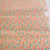 Asanoha-Star Flowers - Beige/Orange (Length) 1=0.25yard