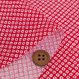 Kanoko Dots on Red (Length) 1=0.25yard