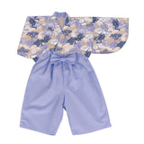 Polyester Chirimen Crepe Flying Dragons in Gray (Length) 1=0.25yard