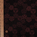Jacquard Japanese Crests in Brick (Length) 1=0.25yard
