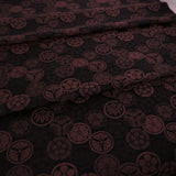 Jacquard Japanese Crests in Brick (Length) 1=0.25yard