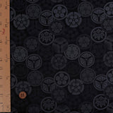 Jacquard Japanese Crests in Indigo (Length) 1=0.25yard