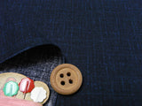 Tsumugi-Style Plain - Navy (Length) 1=0.25yard