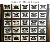 Hand Dyed Hanten Jacket Print - Black (Quantity) 1=1row