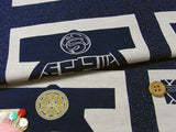 Hand Dyed Hanten Jacket Print - Navy (Quantity) 1=1row