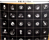 Hand Dyed Playing Cats - Black (Quantity) 1=1row