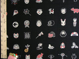 Japanese Traditional Toys - Black (Length) 1=0.25yard