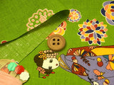Maiko Girls on a Walk - Green (Length) 1=0.25yard