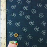 Indigo Dye Style Twisted Ume (Length) 1=0.25yard