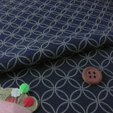 Indigo Dye Style Shippo Pattern (Length) 1=0.25yard