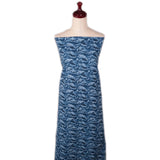 Denim Like Wave Pattern - Indigo (Length) 1=0.25yard