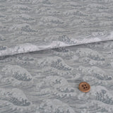Denim Like Wave Pattern - Gray (Length) 1=0.25yard