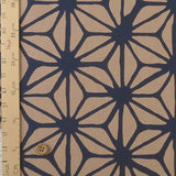 Asa-Tsunagi Star Pattern - Beige (Length) 1=0.25yard