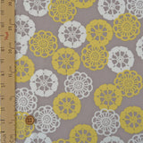 Cute Floral Wheel - Greige (Length) 1=0.25yard