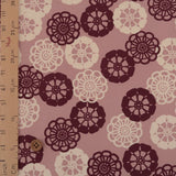 Cute Floral Wheel - Adzuki Pink (Length) 1=0.25yard