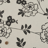Modern Peony - Charcoal (Length) 1=0.25yard