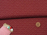 Dotted Wave Pattern on Wine (Length) 1=0.25yard