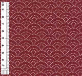 Dotted Wave Pattern on Wine (Length) 1=0.25yard