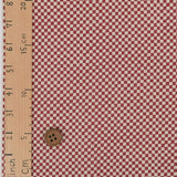 Traditional Square Pattern - Red (Length) 1=0.25yard