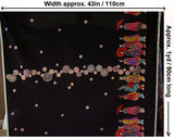 Maiko Girls on a Walk - Black (Length) 1=0.25yard