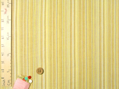 Yarn Dye Shijira Stripes - Yellow (Length) 1=0.25yard