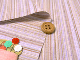 Yarn Dye Shijira Stripes - Lavender (Length) 1=0.25yard