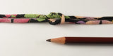 Chirimen Fabric Cord - 1/9in Colorful Cherry Blossoms on Water Black (Quantity) 1=1yard