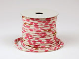 Chirimen Fabric Cord - 1/9in Adorable Cherry Blossoms White (Quantity) 1=1yard