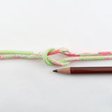 Chirimen Fabric Cord - 1/9in Spring Blossoms Yellow-Green (Quantity) 1=1yard