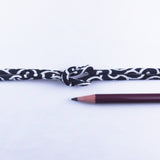Chirimen Fabric Cord - 1/9in Arabesque Pattern Navy (Quantity) 1=1yard