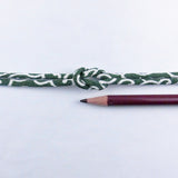 Chirimen Fabric Cord - 1/9in Arabesque Pattern Green (Quantity) 1=1yard
